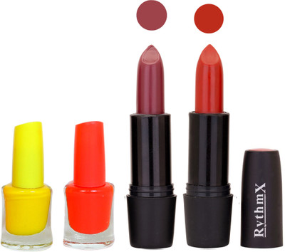 

Rythmx FB RYTH BLK LIPSTICKS AND NAIL POLISH IMPORTANT COMBO 045(Set of 4)
