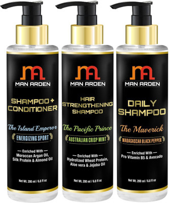 

Man Arden Men's Hair Care Shampoo(Set of 3)