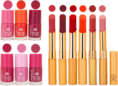 

Aroma Care Quick Dry Nail Polish and Rythm Lipstick Combo 1803201966(Set of 12)