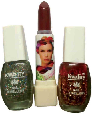 

Kwality Makeup kit with Lipstick, Nail Paint-Ad(Set of 3)