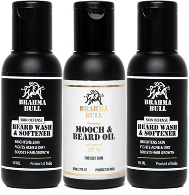 

Brahma Bull Beard Combo for Oily Skin (Set of 3)(Set of 3)