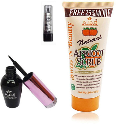 

ADS 1612 Eyeliner, Kajal, Scrub (50gm)(Set of 3)