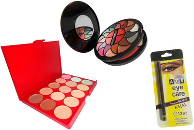 

ADS Concealer / 8188 Makeup kit / Eyecare kajal(Set of 3)