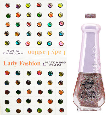 

Lady Fashion Nail Polish And Bindi 0803201725(Set of 2)