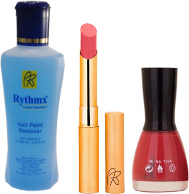 

Rythmx RythmX Red Lipstick +Nail Polish Combo 2206201653(Set of 3)