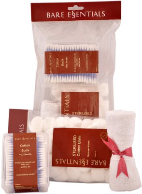 

Bare Essentials Cotton Care Pack with Offer(Set of 2)