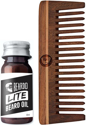 

Beardo Lite oil 35ml and shisham comb(Set of 2)