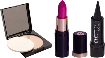 

Viviana Lipstick 1, Face Powder 1 Stick Kajal 1(Set of 3)