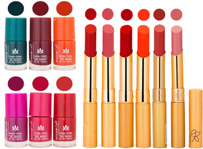 

Aroma Care Famous Combo of Nail Polish with Rythm Long Lasting Lipstick Sets 183201774(Set of 12)