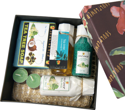

Soulflower Festive Tea Tree Body Milk Bath Set(Set of 6)