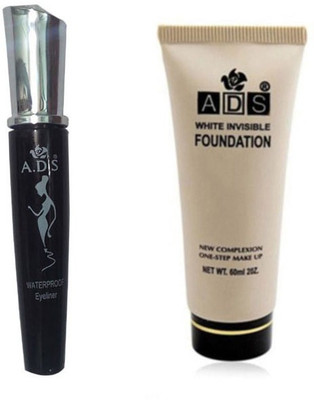 

ADS WaterProof Eyeliner, Foundation(Set of 2)