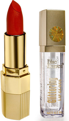 

Blue Heaven Xpression Lipstick & Glittering Lip Gloss Combo(Set of 2)