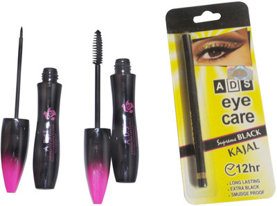 

ADS Eyeliner, Mascara, Eye care Kajal(Set of 3)