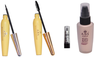 

ADS Eyeliner, Mascara, BB Foundation and Kajal(Set of 4)