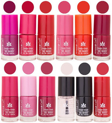 

Aroma Care Black Nail Polish Combo 1306201620 Pink, Purple, Red, Peach, Orange, Mauve, Pink, Peach, Pink, Base Coat, Black, Red(Pack of 12)
