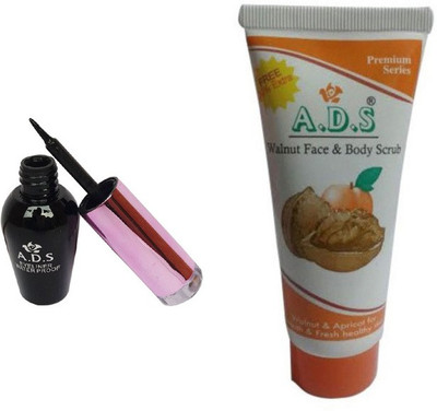 

ADS Waterproof Eyeliner with Premium Scrub(Set of 2)