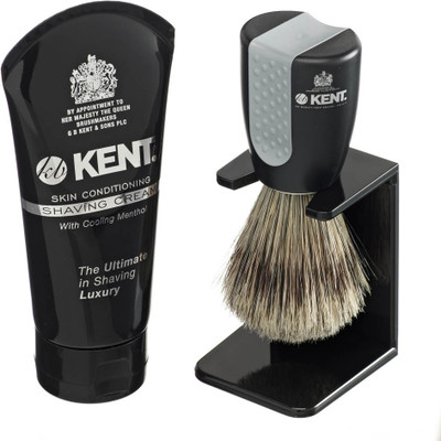 

Kent Wet-Set Shaving Brush & Shaving Cream Set(Set of 3)