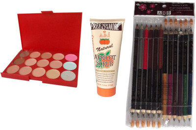 

ADS ADS Concealer / Perfect Eye And Lip Liner Pencil / Natural Scrub(Set of 3)