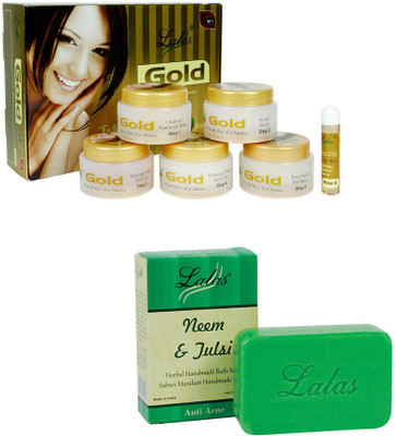 

Lalas Neem Tulsi Soap, Gold Facial Kit(Set of 2)