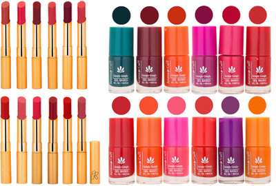 

Aroma Care Popular Combo's of Slim Matte Lipstick and Matte Nail Polish at Wholesale Rate 0010(Set of 24)