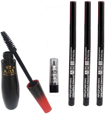 

ADS 1595 Mascara, Kajal and Lip Liner Pencils(Set of 5)