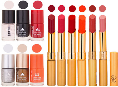

Aroma Care 6 Nail Polish Set Rythm 6 Pcs Lipstick 6 Awesome Color for Fashion Women 2332017038(Set of 12)