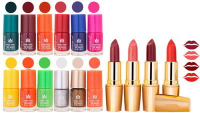 

Aroma Care All About Nail 12 Piece Color Nail Lacquer Combo Set + 4 Rythm Creamy Matte Lipstick Combo 139(Set of 16)