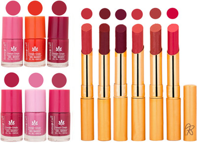 

Aroma Care Quick Dry Nail Polish and Rythm Lipstick Combo 1803201953(Set of 12)