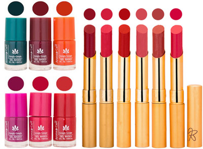 

Aroma Care Famous Combo of Nail Polish with Rythm Long Lasting Lipstick Sets 183201704(Set of 12)