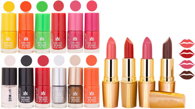 

Aroma Care All About Nail 12 Piece Color Nail Lacquer Combo Set + 4 Rythm Creamy Matte Lipstick Combo 56(Set of 16)