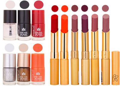 

Aroma Care 6 Nail Polish Set Rythm 6 Pcs Lipstick 6 Awesome Color for Fashion Women 2332017158(Set of 12)