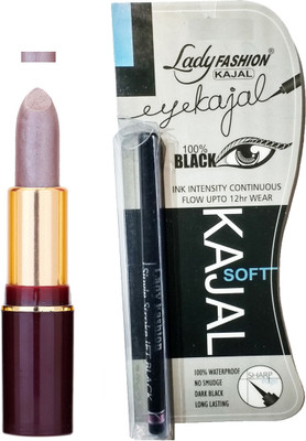 

Lady Fashion Lipstick And Kajal Combo(Set of 2)