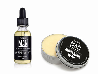 

The Real Man Beard & Mustache Oil Maple Mint(15ml) & Wax(50g)(Set of 2)