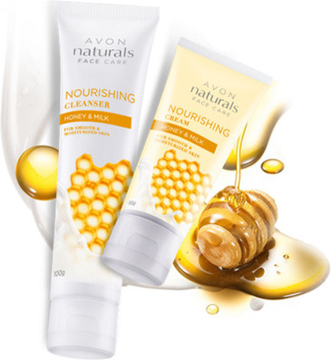 

Avon Nourishing Honey & Milk cleanser (100g) + Cream (50g)(Set of 2)