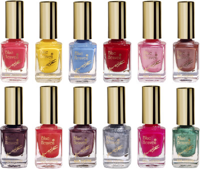 Blue Heaven Combo Of 12 Xpression Nail Paint(Set of 12)
