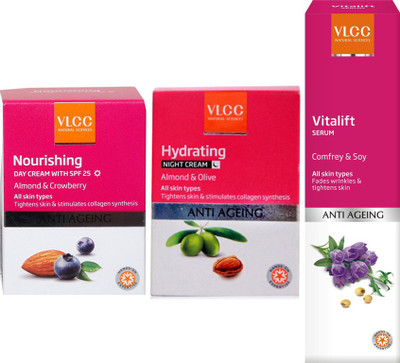 VLCC Nourshing Day Cream Hydrating Night Cream and Vitalift Serum(3 Items in the set) Lowest Price in Chandausi , India- Reviews, Features, Specification, Cheapest Cost Buy in INR Online. VLCC Nourshing Day Cream Hydrating Night Cream and Vitalift Serum(3 Items in the set) Lowest Price in Chandausi , India- Reviews, Features, Specification, Cheapest Cost Buy in INR Online.