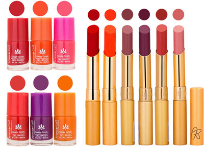 

Aroma Care Nail Polish Set and Rythm Lipstick Sets ( Modern Shades) 1803201857(Set of 12)
