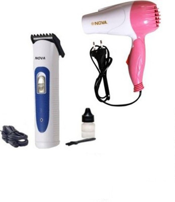 

Nova NV-3928, NV-1290 Personal Care Appliance Combo(Trimmer, Hair Dryer)