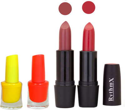 

Rythmx FB RYTH BLK LIPSTICKS AND NAIL POLISH IMPORTANT COMBO 033(Set of 4)