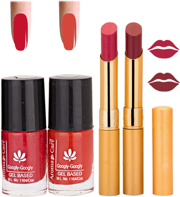 

Aroma Care Nail Polish RHYTHM Red Lipstick Combo 004(Set of 4)