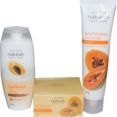 

Avon Naturals Body Care Hand & Body lotion, mask & Cleanser(Set of 3)