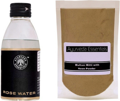 

Ayurveda Essentials Multani Mitti & Neem Face Pack with Rose Water(Set of 2)