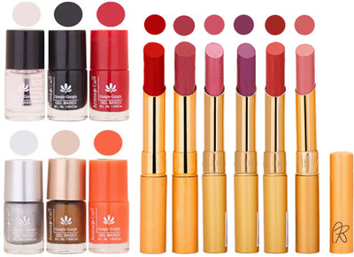 

Aroma Care 6 Nail Polish Set Rythm 6 Pcs Lipstick 6 Awesome Color for Fashion Women 2332017128(Set of 12)