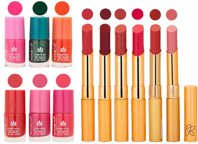 

Aroma Care Perfect Combo of Nail Polish and Rythm Lipstick Popular Shades in Wholesale Rate 2332017098(Set of 12)