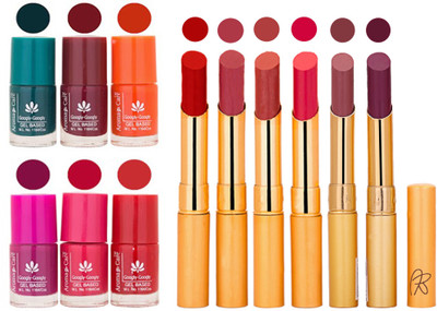 

Aroma Care Famous Combo of Nail Polish with Rythm Long Lasting Lipstick Sets 183201817(Set of 12)