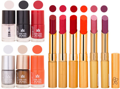

Aroma Care 6 Nail Polish Set Rythm 6 Pcs Lipstick 6 Awesome Color for Fashion Women 2332017037(Set of 12)