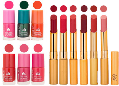 

Aroma Care Perfect Combo of Nail Polish and Rythm Lipstick Popular Shades in Wholesale Rate 2332017016(Set of 12)
