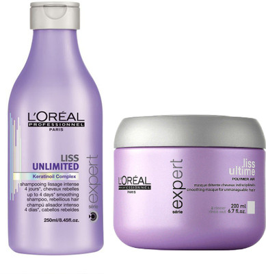 straightening shampoo and conditioner loreal