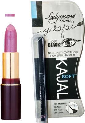 

Lady Fashion Lipstick And Kajal Combo(Set of 2)