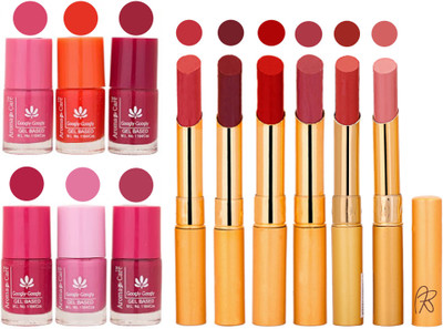 

Aroma Care Quick Dry Nail Polish and Rythm Lipstick Combo 1803201951(Set of 12)